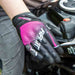 Guantes para moto madmotor mt27 rosa mujer protecciones touch