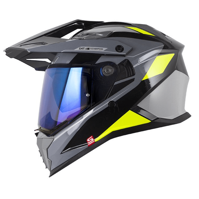 Casco moto shaft pro mx400dv frontier n.b az multiproposito