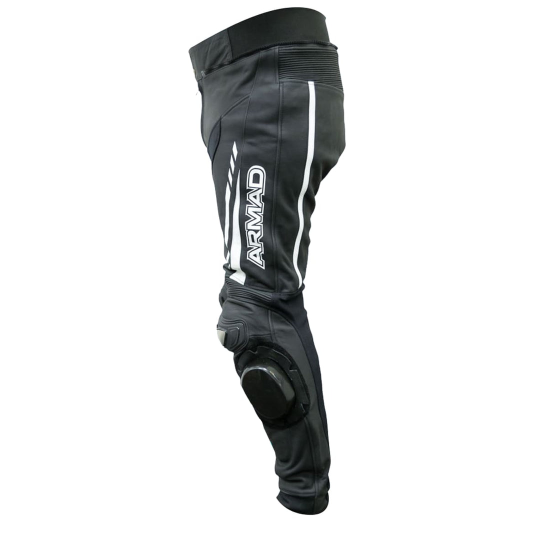 Pantalon moto armad gear steel cuero racing con sliders