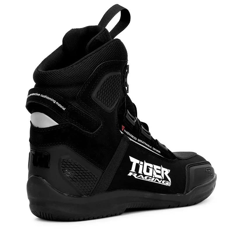 Botas Para Moto tiger racing r1 negro con caña urbanas