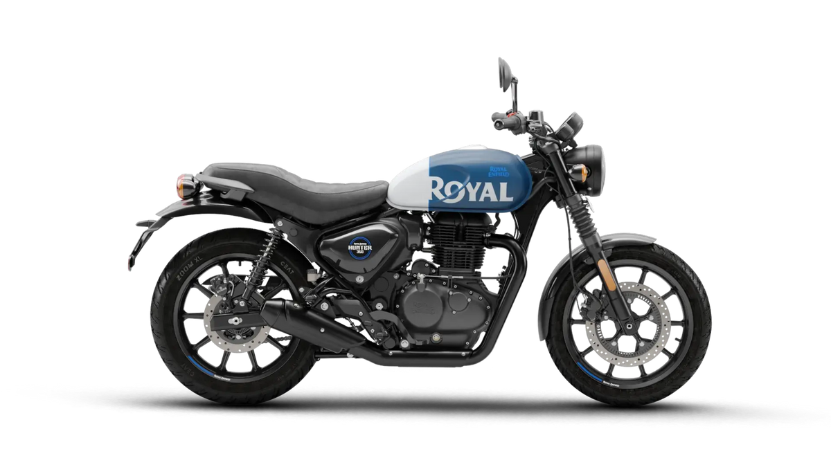 Royal Enfield Hunter 350 Azul/Blanco