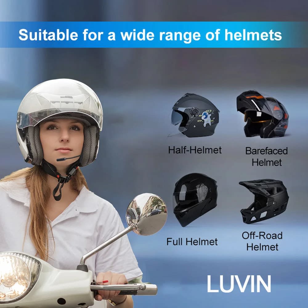 Manos libres para casco moto luvin S1 bluetooth 5.3