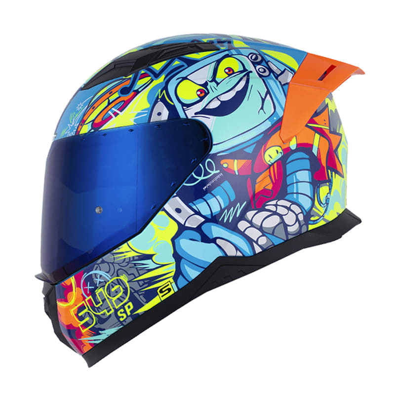 Casco moto shaft 549sp doom bots az.b az integral