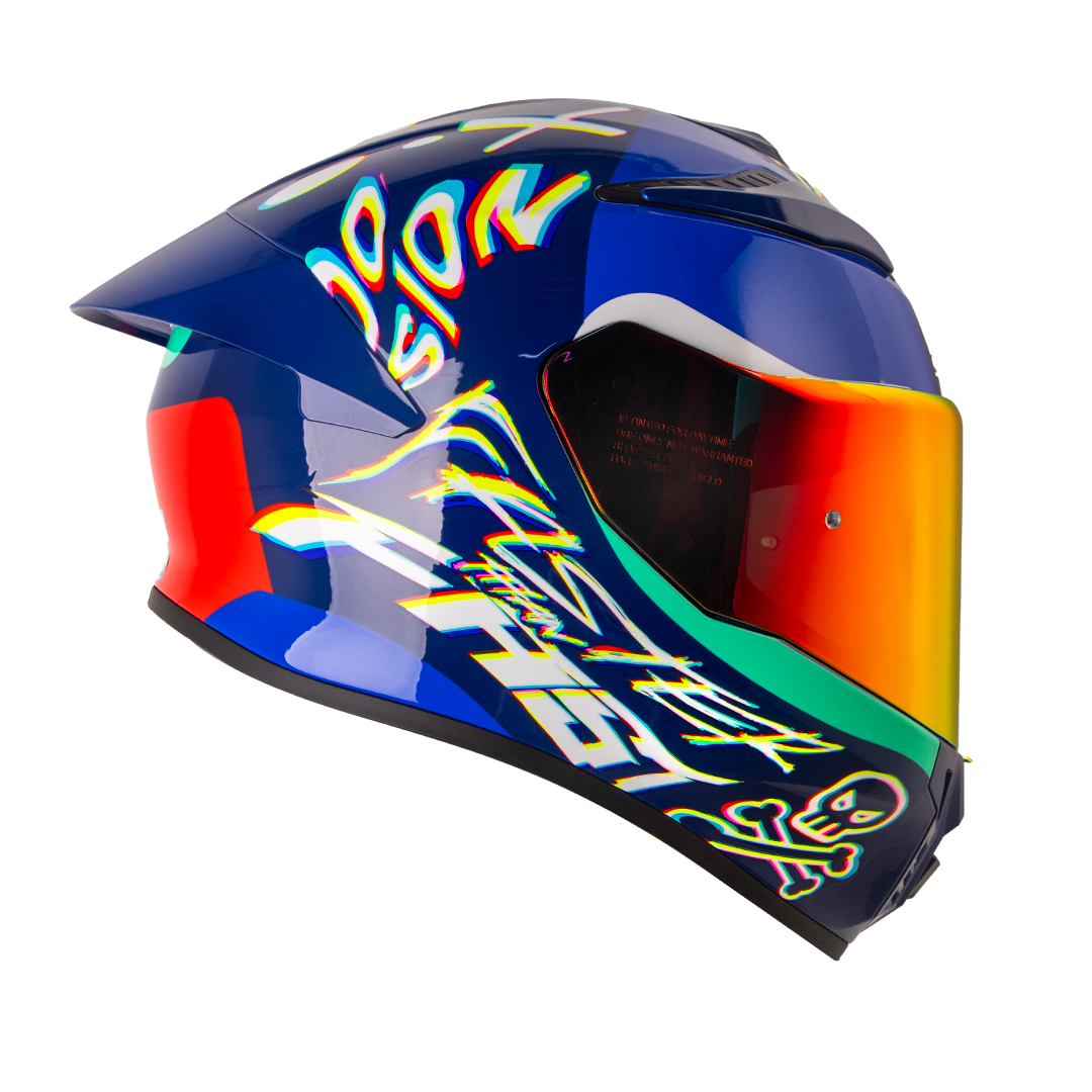 Casco moto shaft 584sp rgb az.os integral