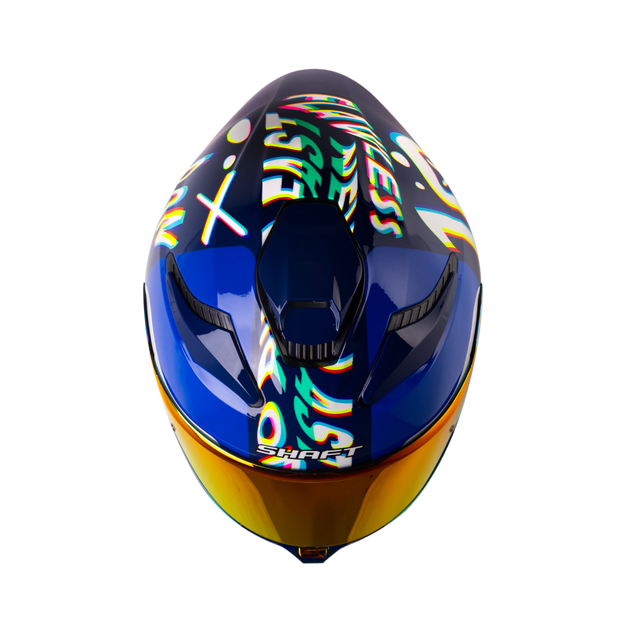 Casco moto shaft 584sp rgb az.os integral