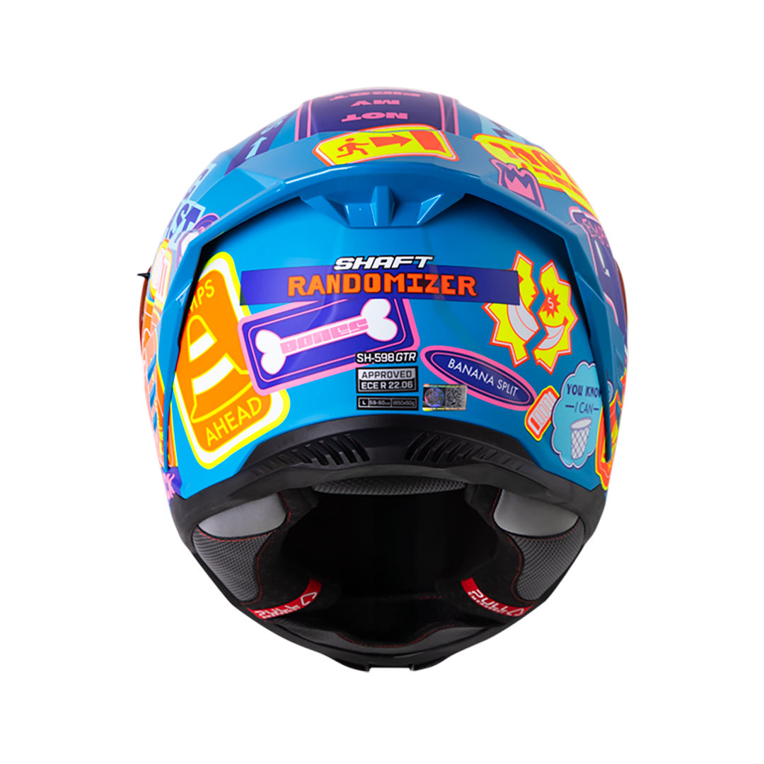 Casco moto shaft sh-598 randomizer az nj.n integral sun visor