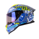 Casco moto shaft sh-598 randomizer gr.os az integral sun visor