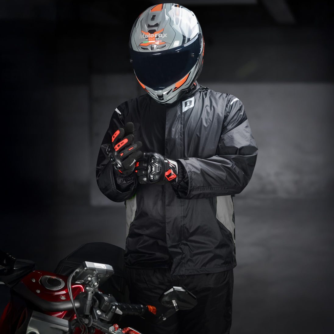 Conjunto traje impermeable ones again sj08 ng/gr waterproof
