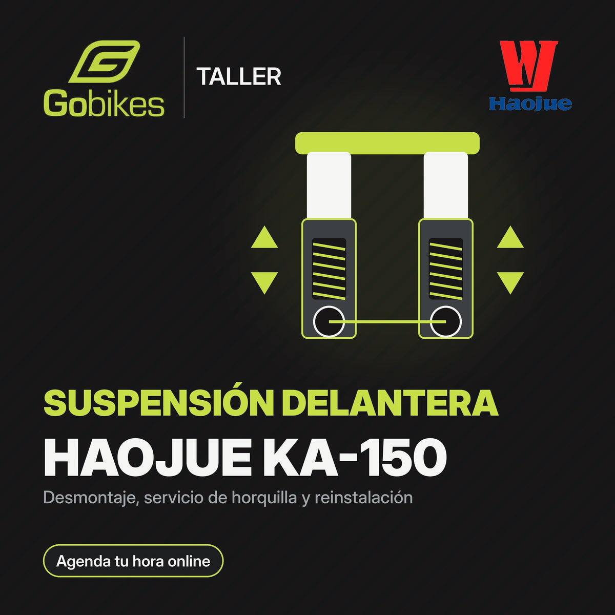 Servicio de suspensión delantera Haojue KA-150