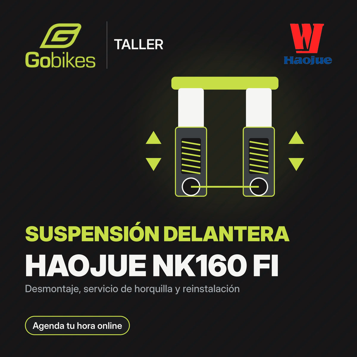 Servicio de suspensión delantera Haojue NK160 FI