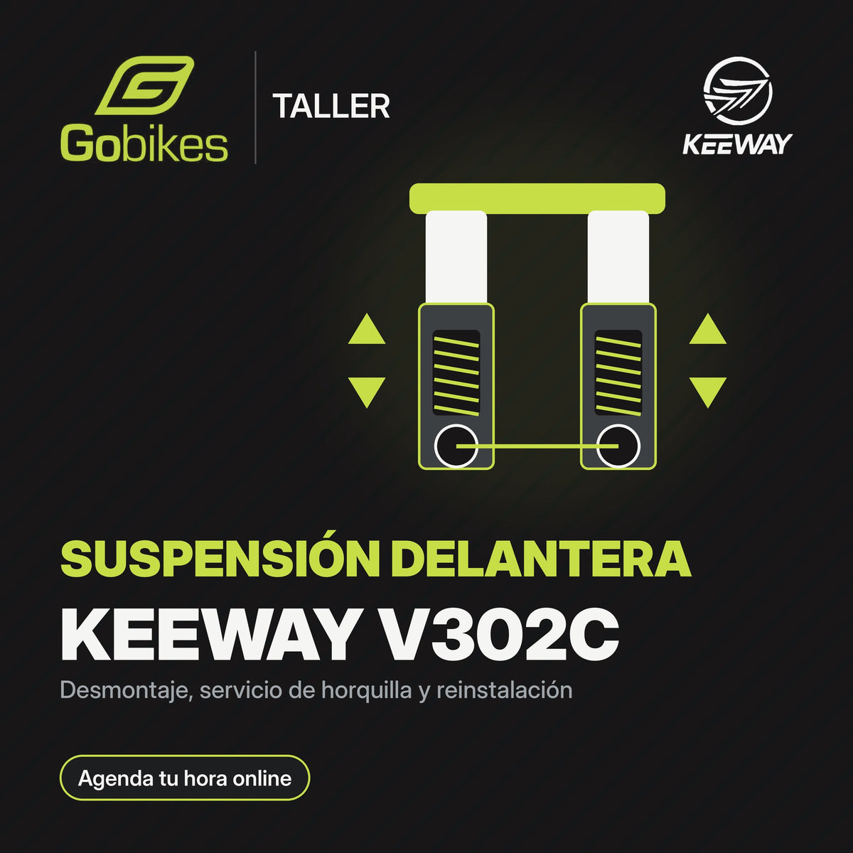 Servicio de suspensión delantera Keeway V302C