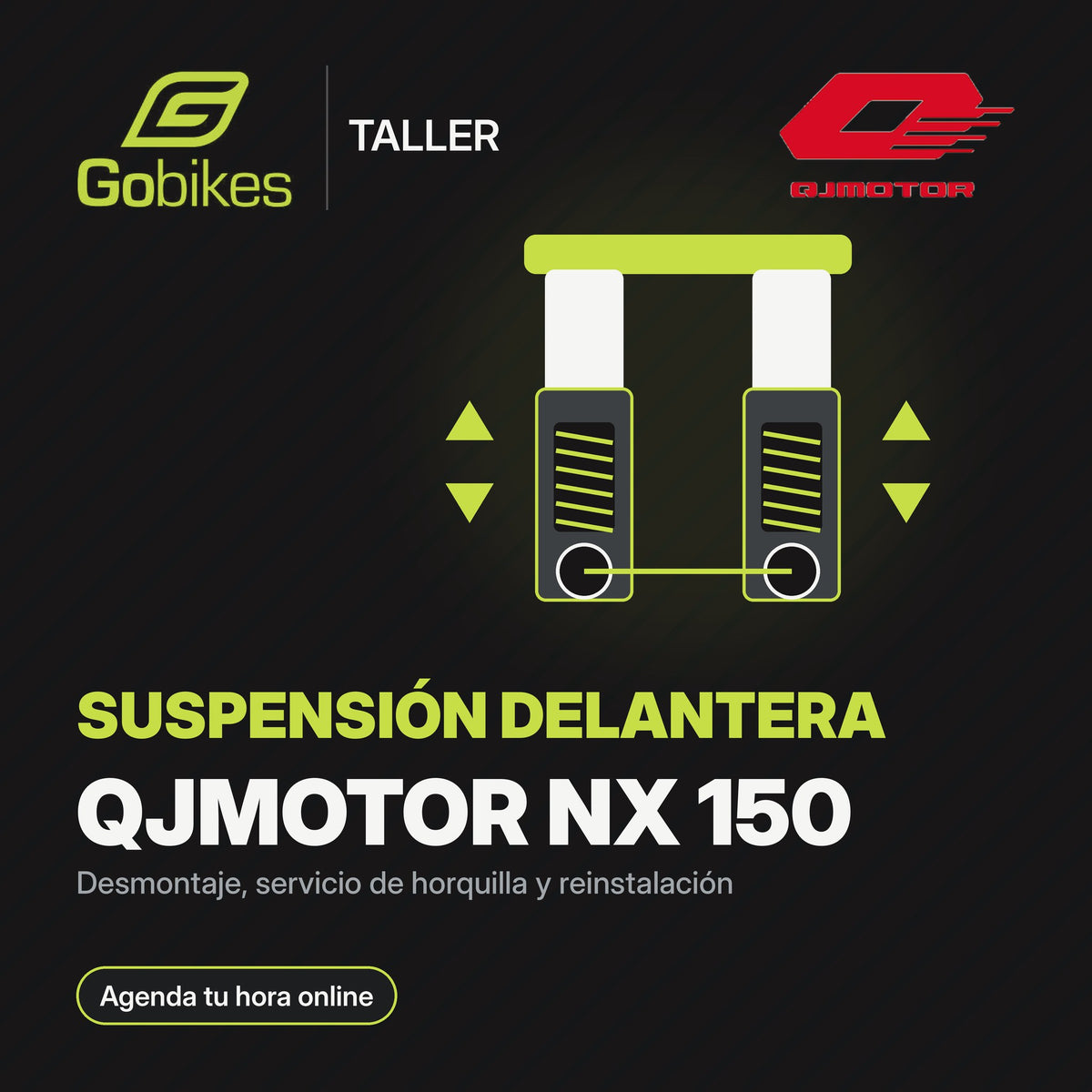 Servicio de suspensión delantera QJMotor NX 150
