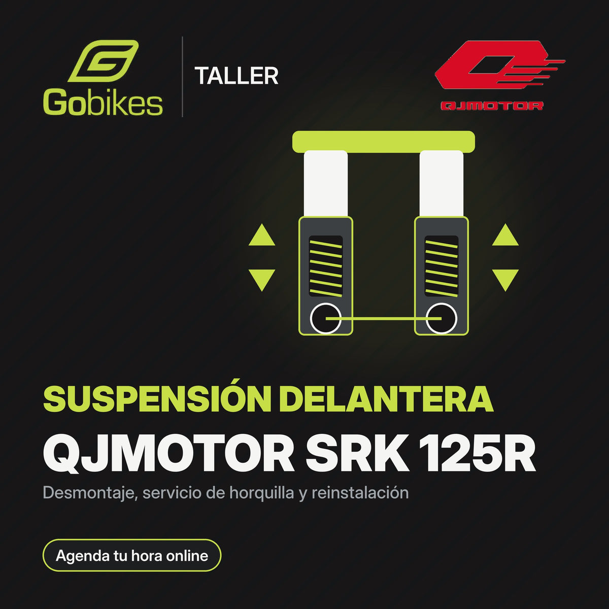 Servicio de suspensión delantera QJMotor SRK 125R