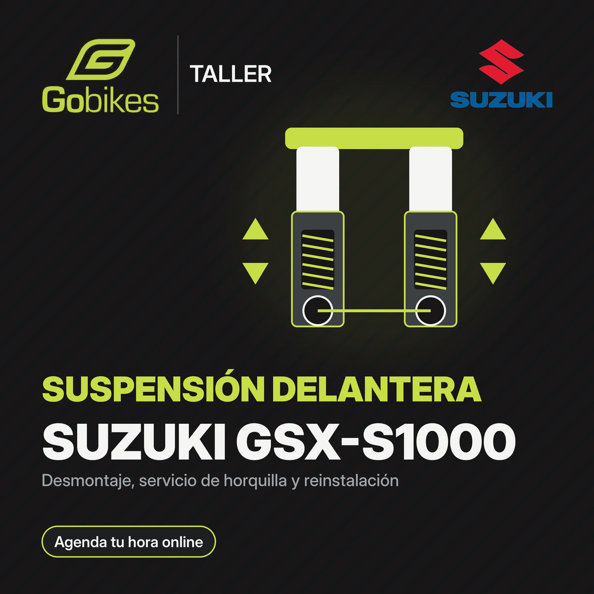 Servicio de suspensión delantera Suzuki GSX-S1000