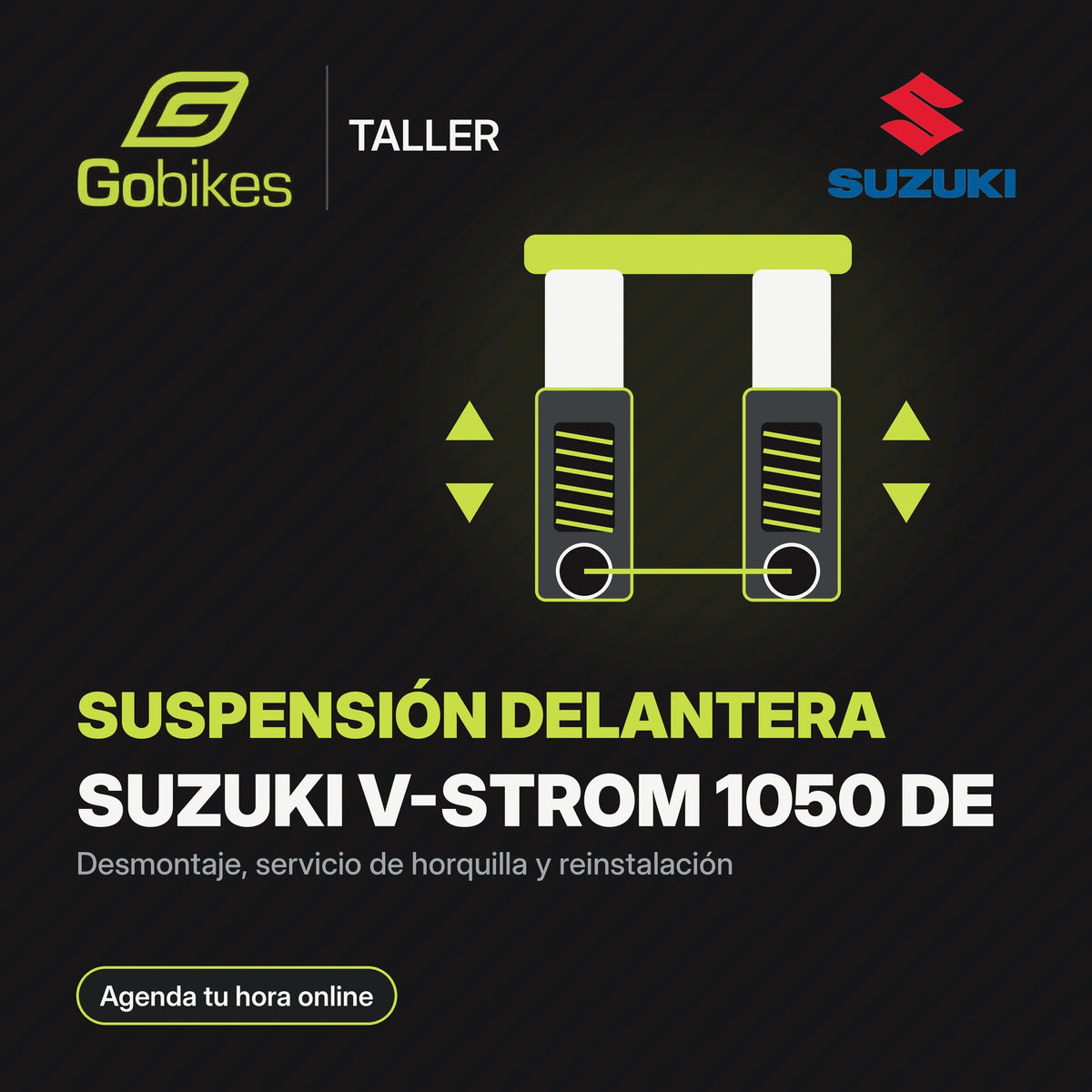 Servicio de suspensión delantera Suzuki V-Strom 1050 DE
