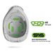Casco moto shot speed hybrid neon yellow glossy motocross enduro