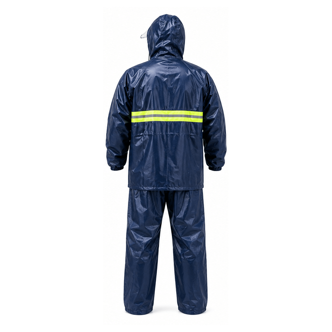 Traje impermeable para moto 2 piezas con capucha