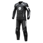 Traje mono cuero moto armad 2 piezas competición
