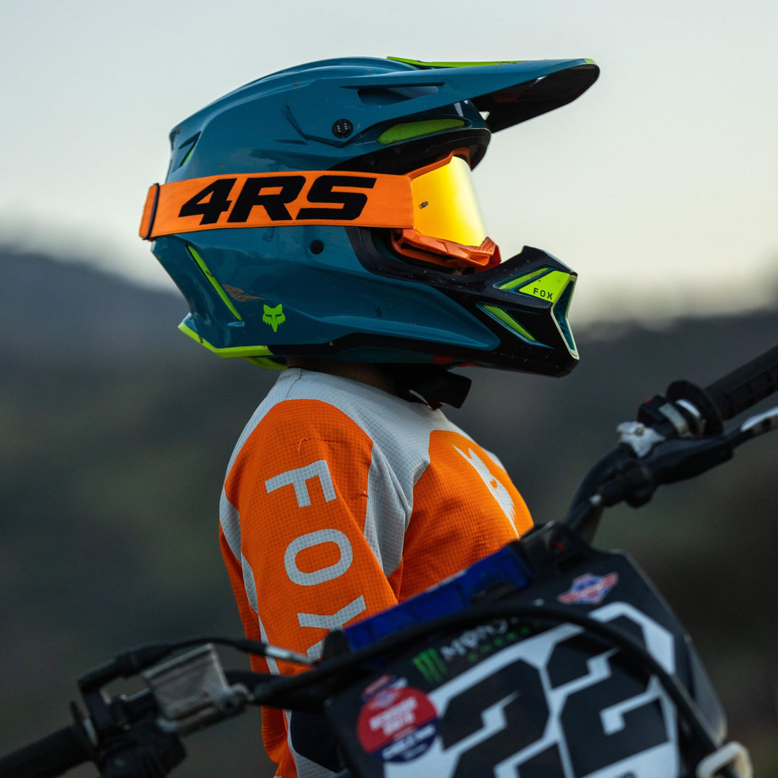 Antiparras para moto 4rs lite blanca motocross enduro mtb