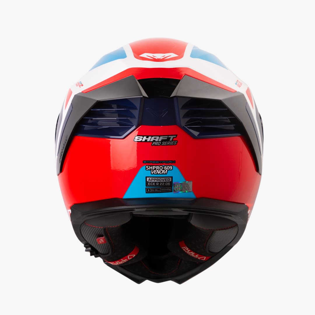 Casco moto shaft pro 609 venom streetform bl rj integral