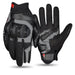 Guantes para moto ones again mg30 negro gris con protecciones touch