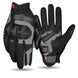 Guantes para moto ones again mg30 negro gris con protecciones touch
