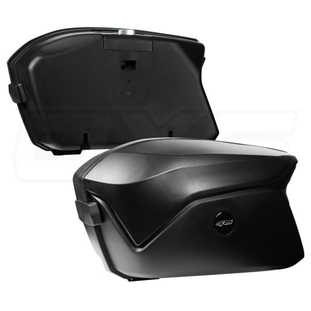 Maletas moto laterales 4rs v37 con luz led 75 litros universal