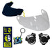 Casco Moto Hro 3440dv solid n.m az Abatible Sun Visor Certificación Dot